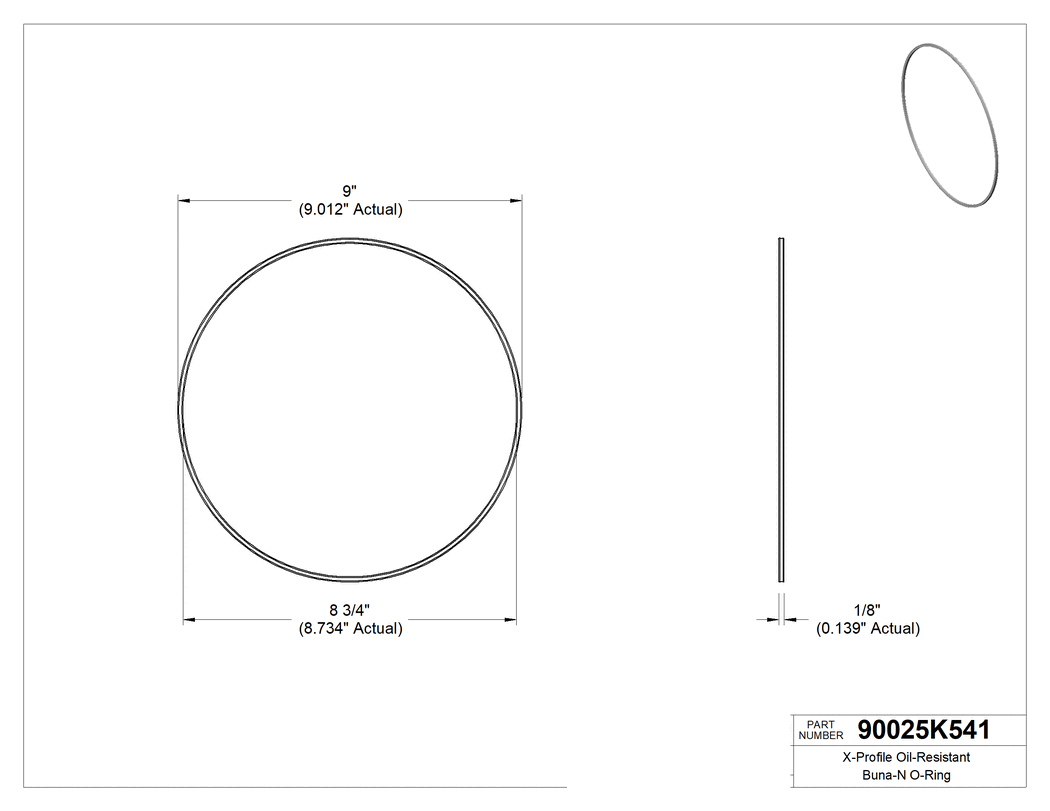 Technical drawing - 90025K541